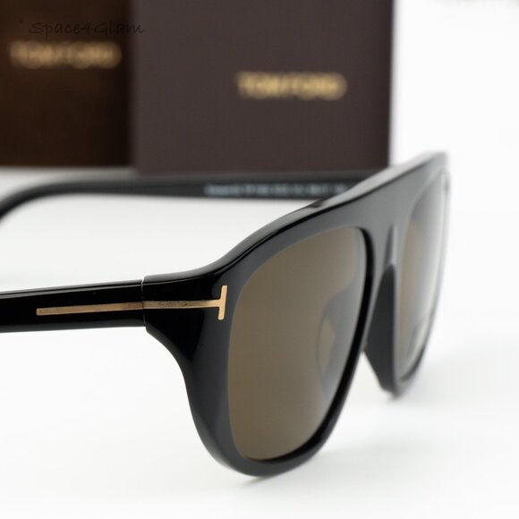 Tom Ford Women Sunglasses Black Roviex Pilot FT1002/S 01J NEW AUTHENTIC main image 9